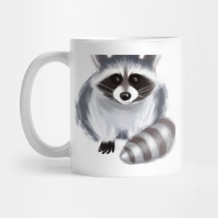 Cute Raccoon Drawing Mug